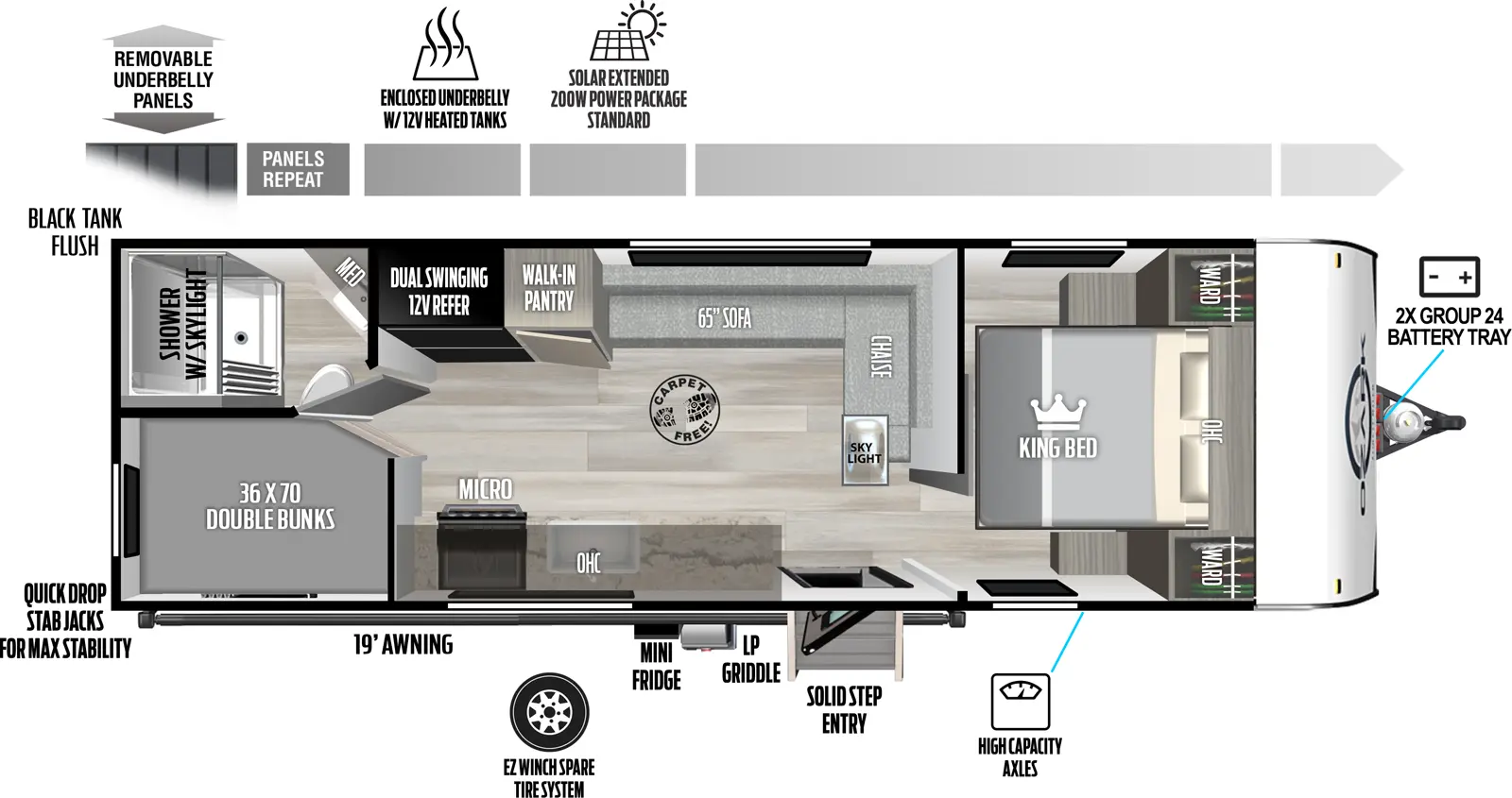 Ozark 2420BHK Floorplan